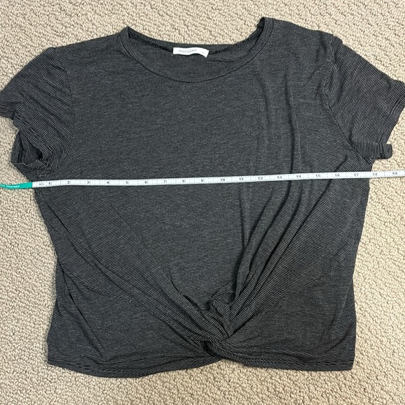 Antistar black and gray crop top with bunching detail - Picture 7 of 7